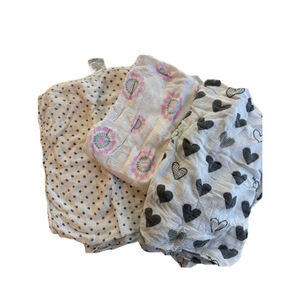 Unisex Baby Lulujo Swaddle Blanket One Size White Multi-color